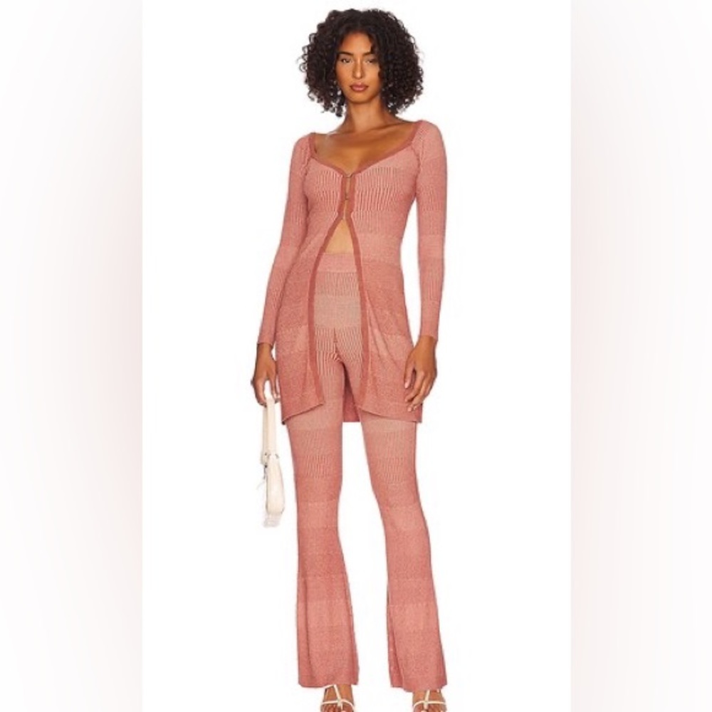 NWT Song of Style Elyse Cardigan and Pant in Rust (Medium)